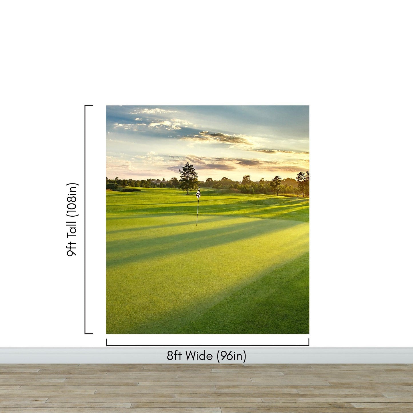 Golf Course Wallpaper. Sunset Over Golf Course. #6747