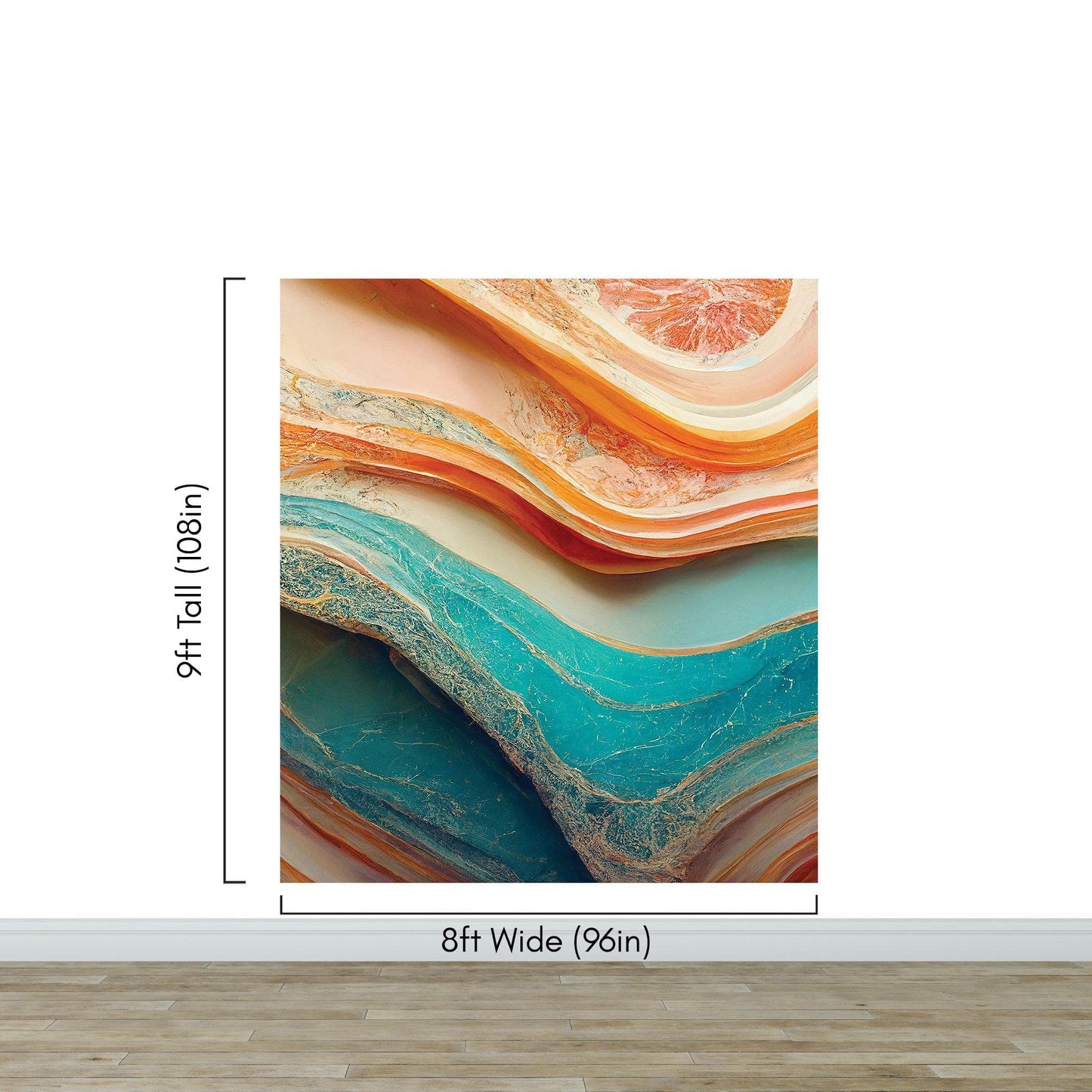 Colorful Marble Slate Wallpaper Mural. #6737