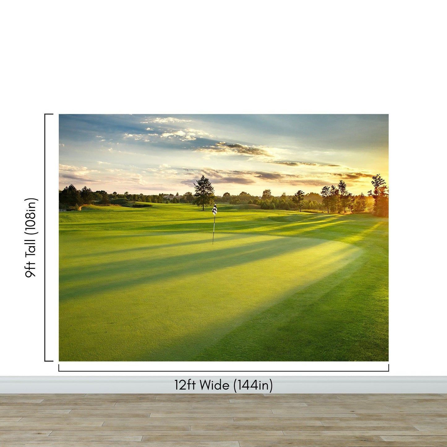 Golf Course Wallpaper. Sunset Over Golf Course. #6747