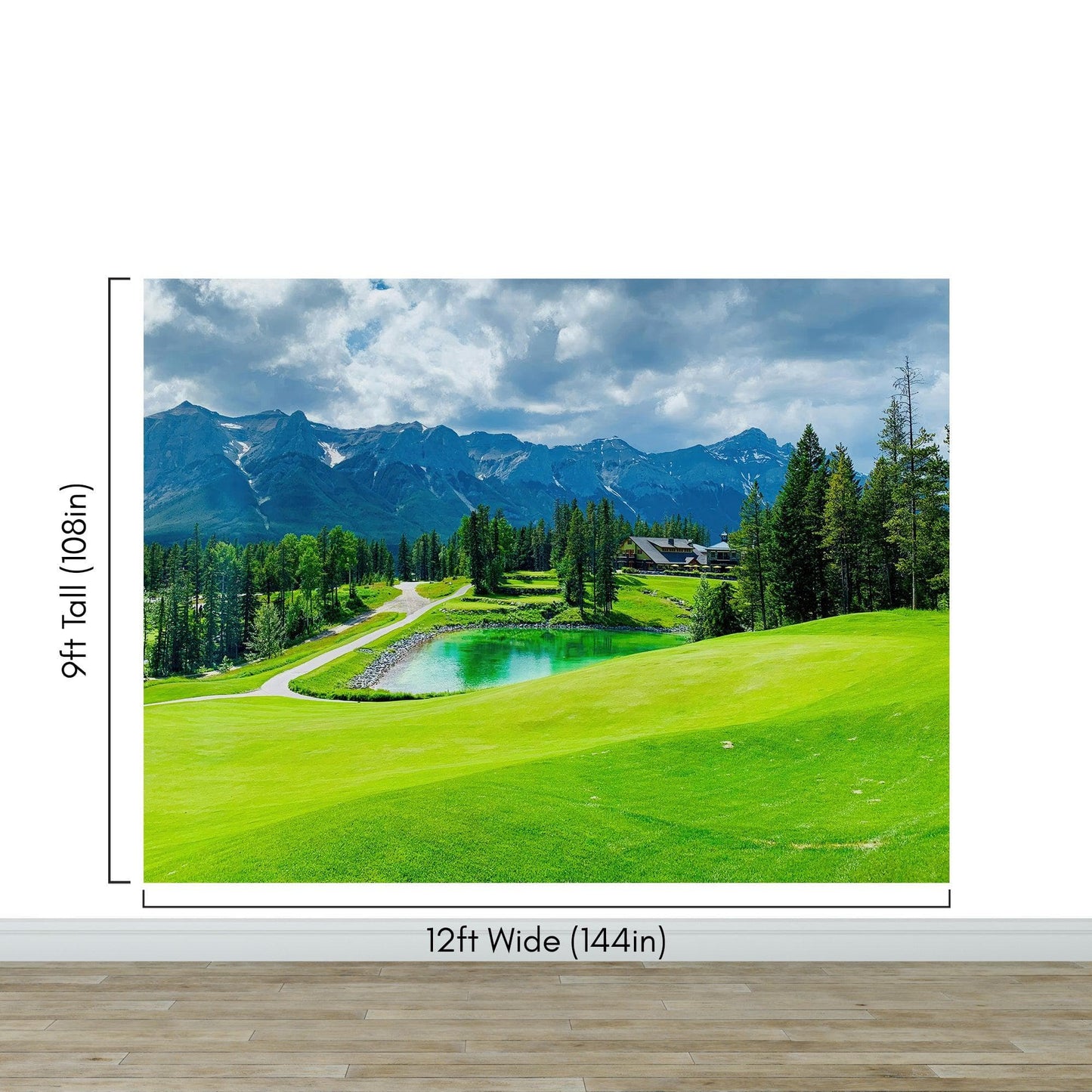 Golf Course Mountain View Wallpaper. #6767