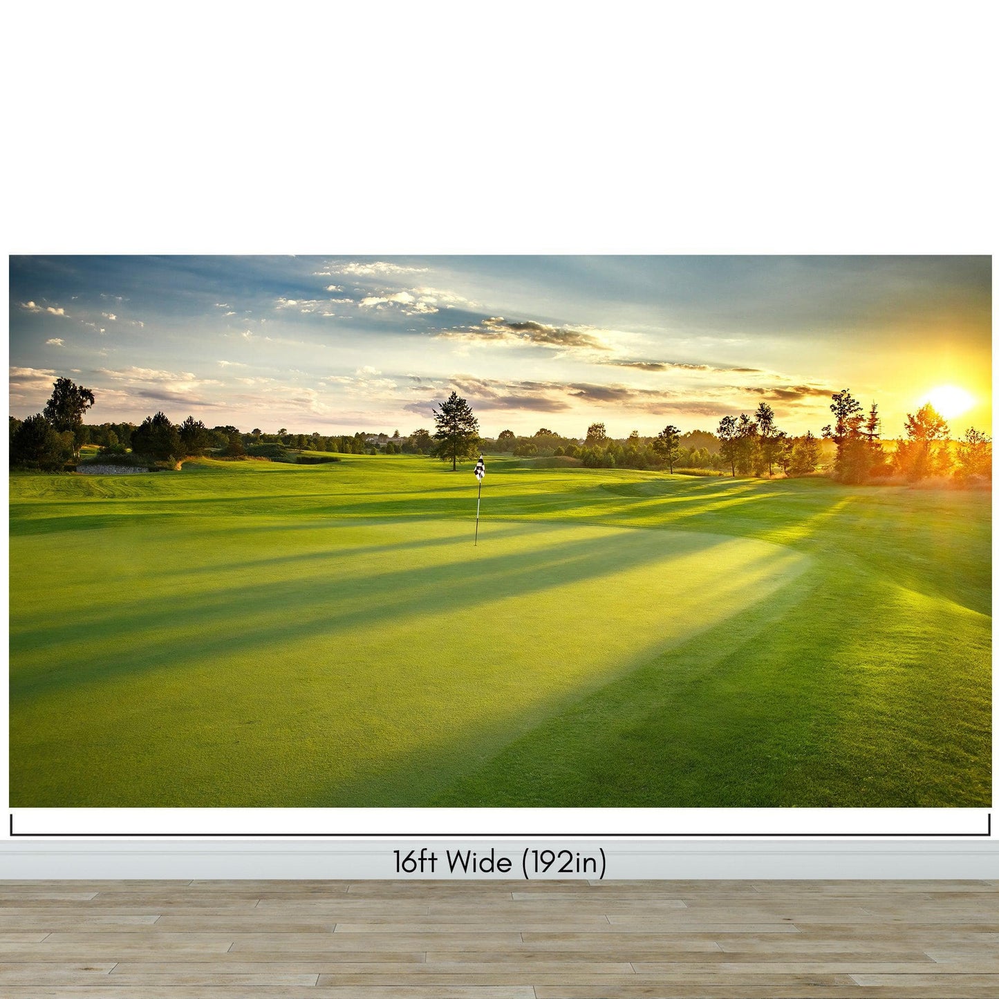 Golf Course Wallpaper. Sunset Over Golf Course. #6747