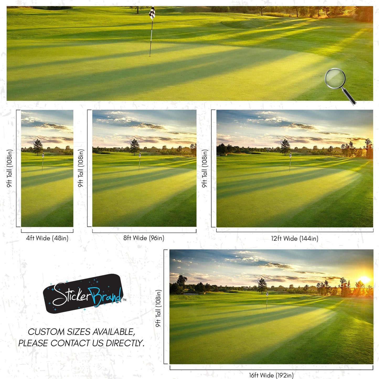 Golf Course Wallpaper. Sunset Over Golf Course. #6747