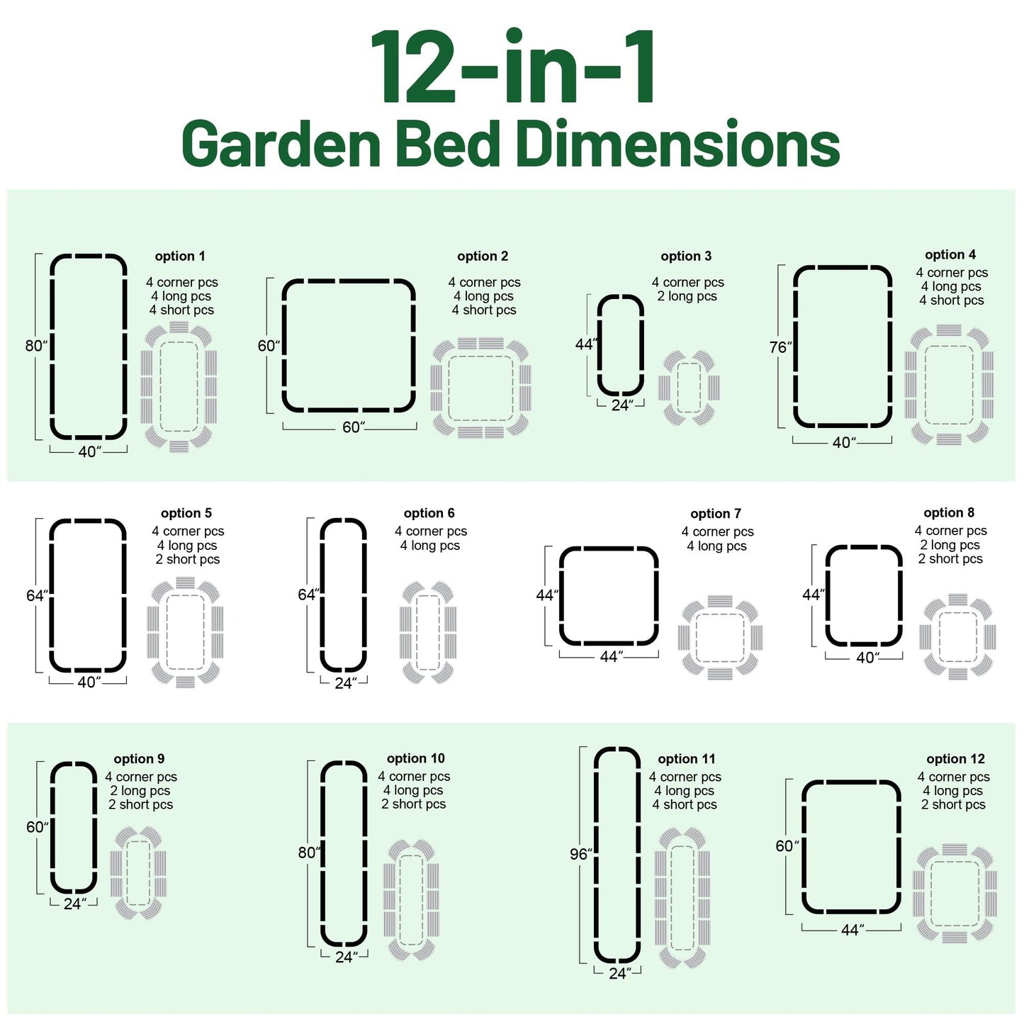 17'' Tall Olle Gardens 12-in-1 Raised Bed, in Cobalt Blue