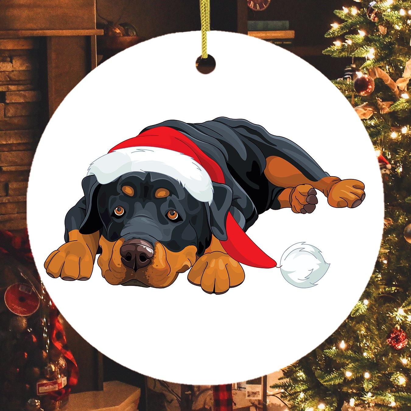 Rottweiler Christmas Ornament