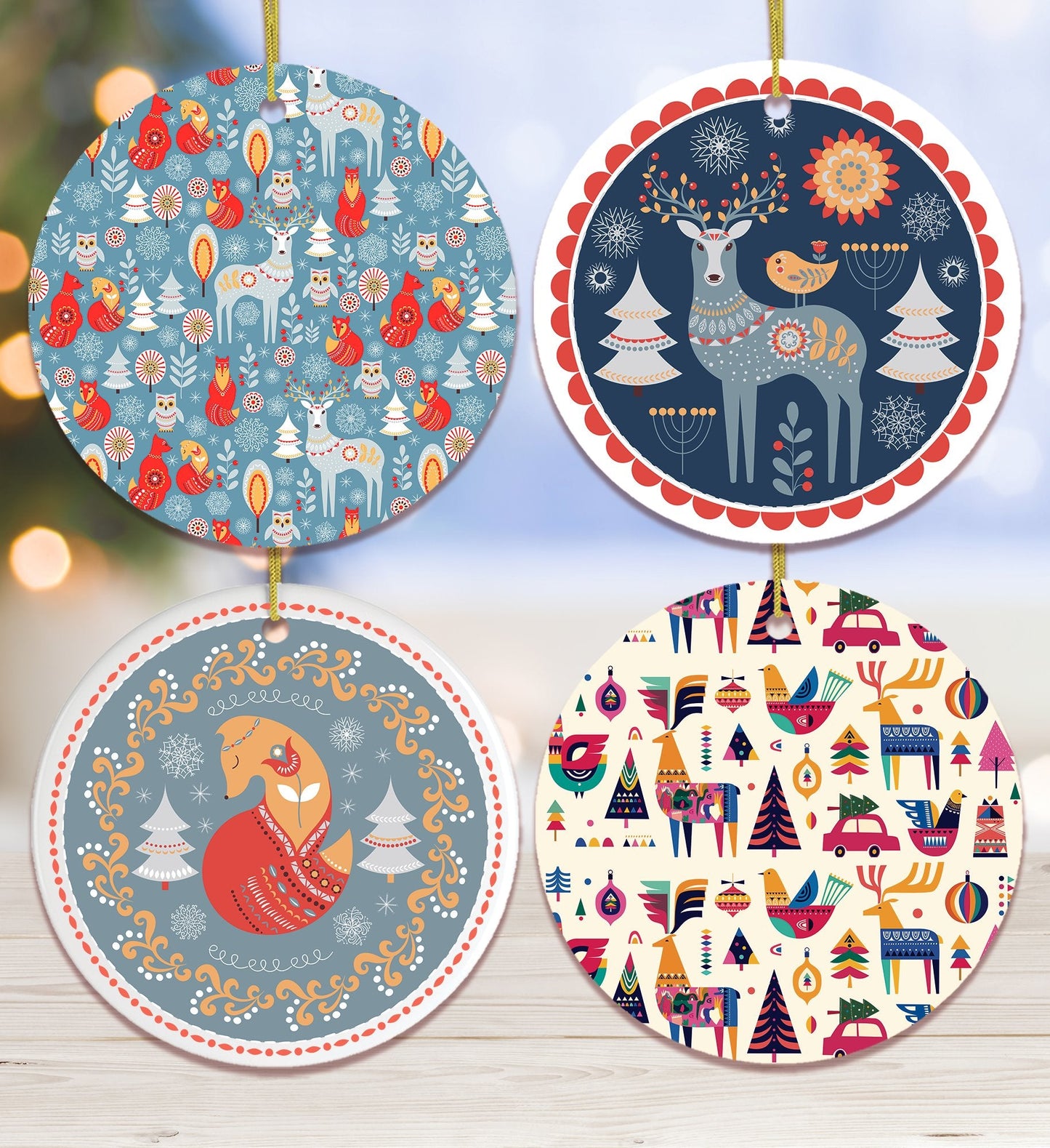 Scandinavian Folk Ornament Bundle