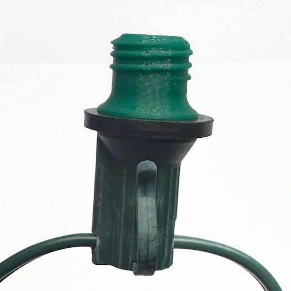 Socket Stuffer, Screw In Socket Covers, Seals for Empty C7 and C9 Sockets, Green, Pack of 25