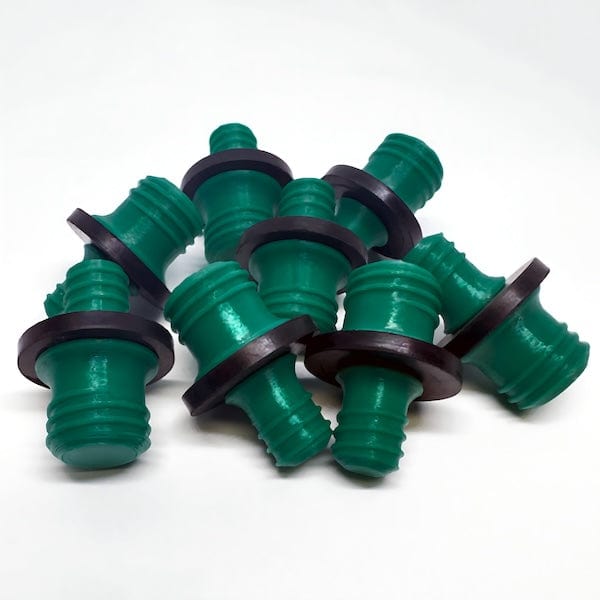 Socket Stuffer, Screw In Socket Covers, Seals for Empty C7 and C9 Sockets, Green, Pack of 25