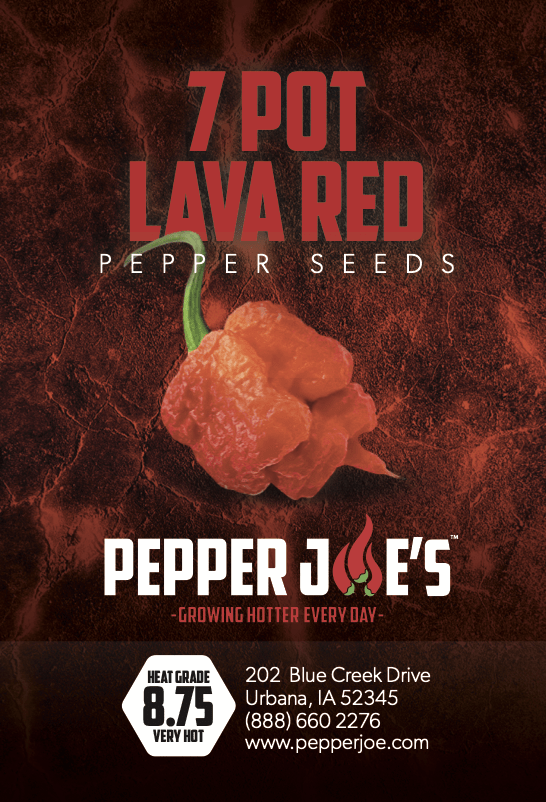 7 Pot Lava Red Pepper Seeds