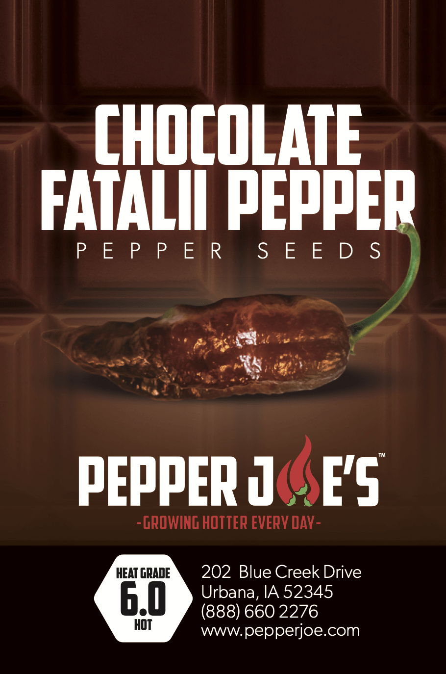 Chocolate Fatalii Pepper Seeds