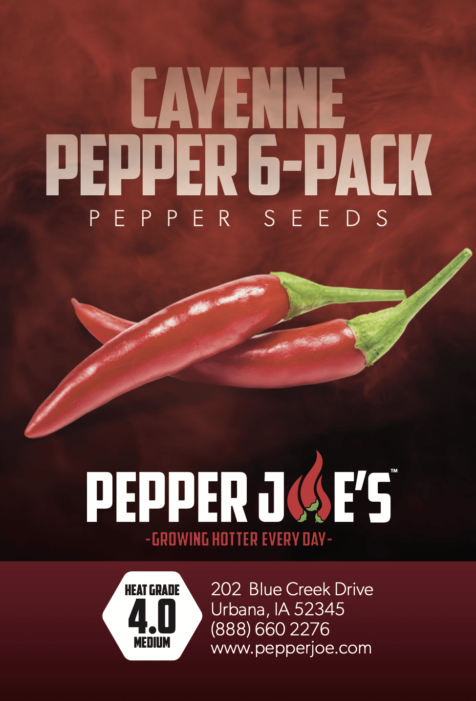 Cayenne Pepper Variety 6-Pack Seeds