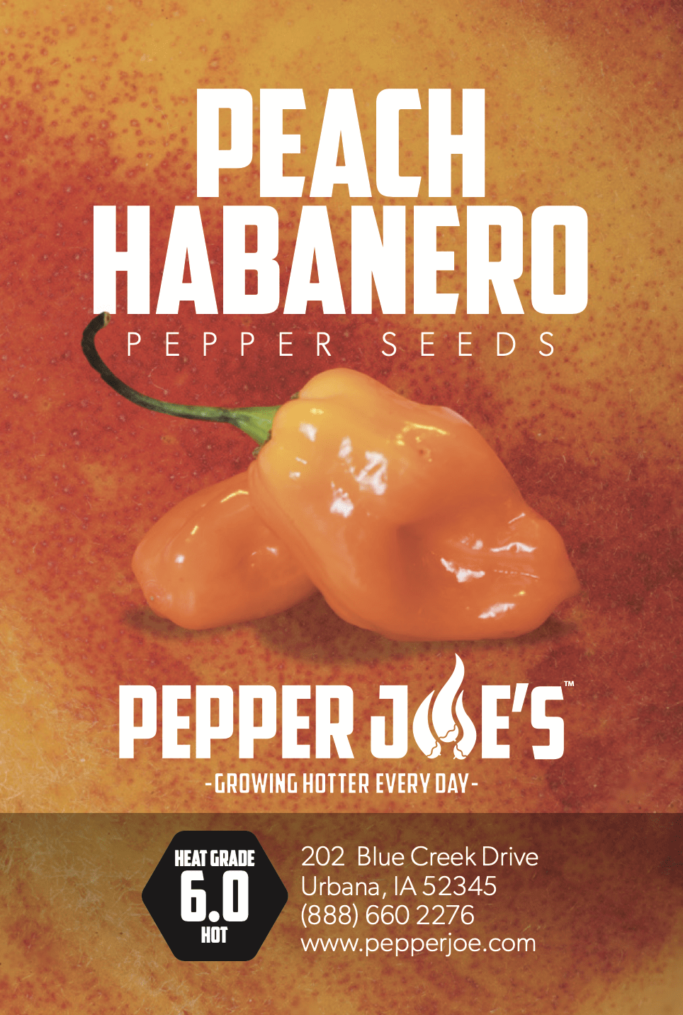 Peach Habanero Pepper Seeds