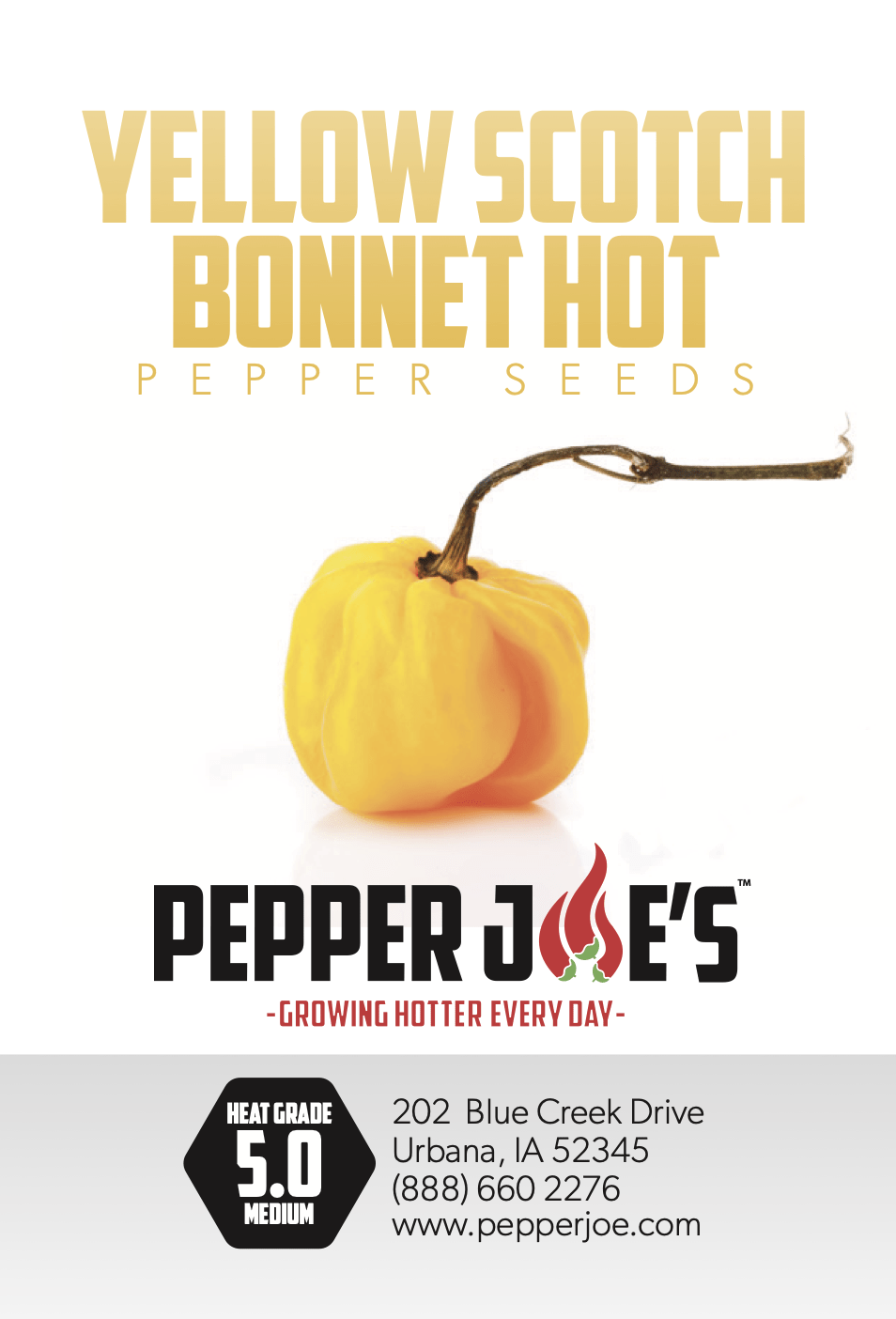 Yellow Scotch Bonnet Pepper Seeds