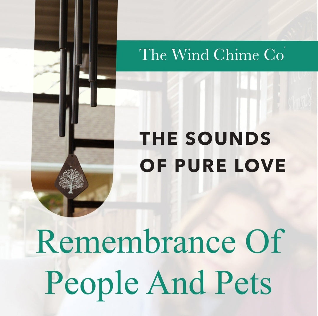 55" Large Deep Tone Memorial Wind Chimes, Sympathy Gift For Loss of Loved One - Tuned For Warmth