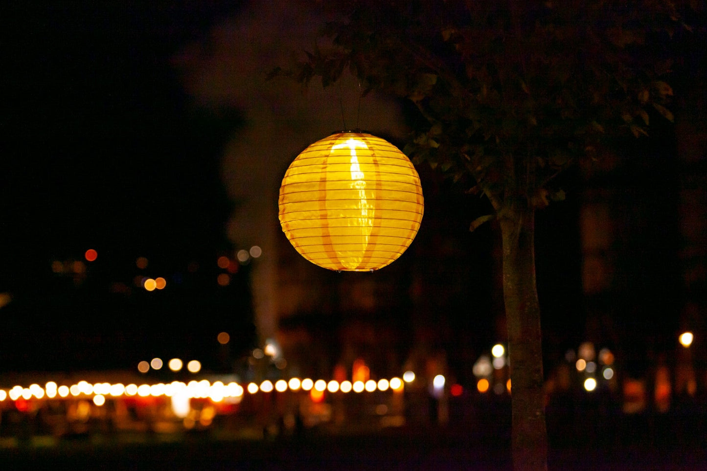 Soji Festival 12" Round Solar Lantern