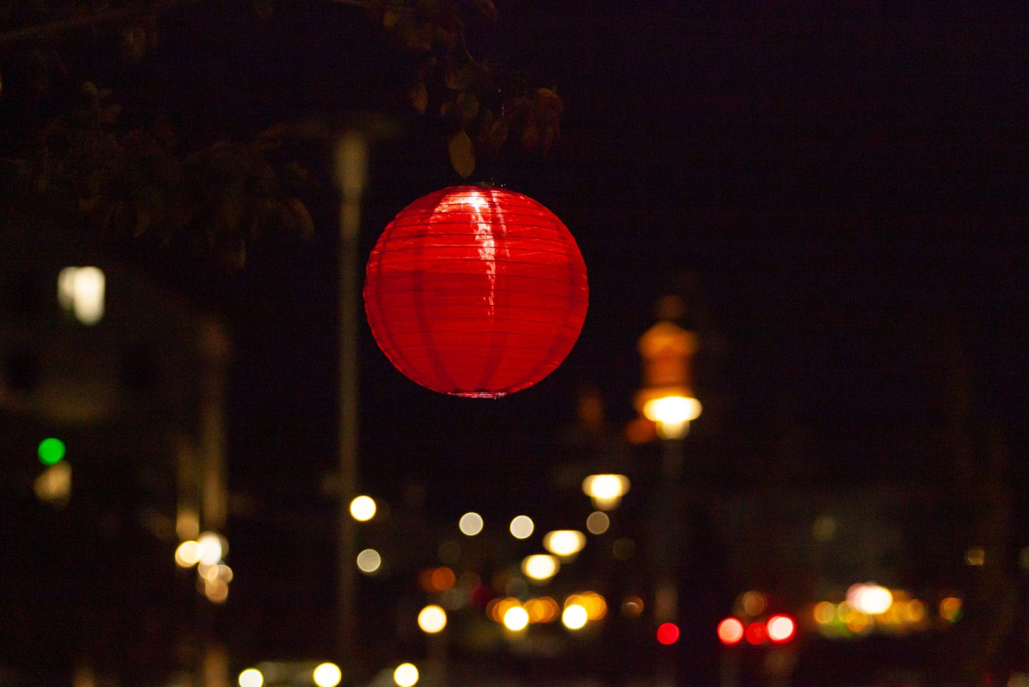 Soji Festival 12" Round Solar Lantern