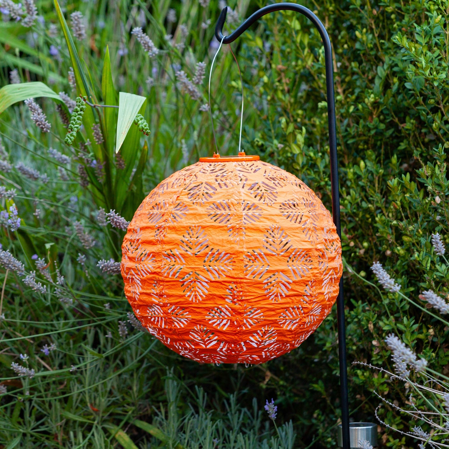 Soji Stella - Brights Geo Palm - 12" Solar Lantern