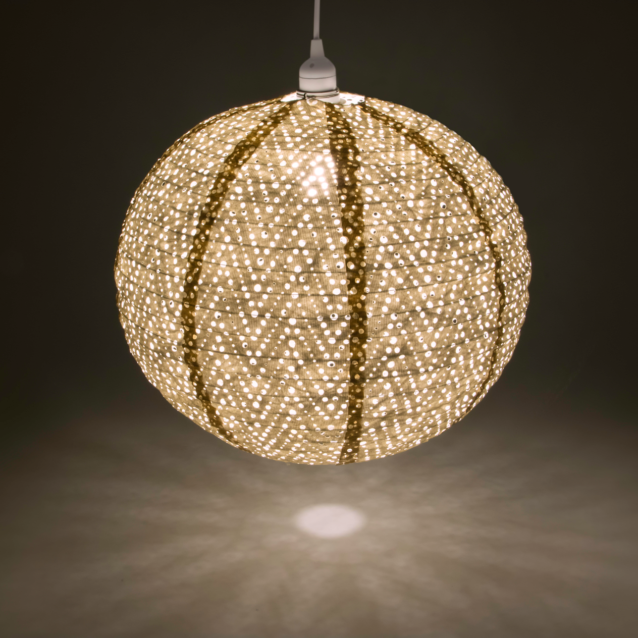 Soji Stella Nova Chevron Pearl - 18" Indoor / Outdoor Pendant Lamp (120V)