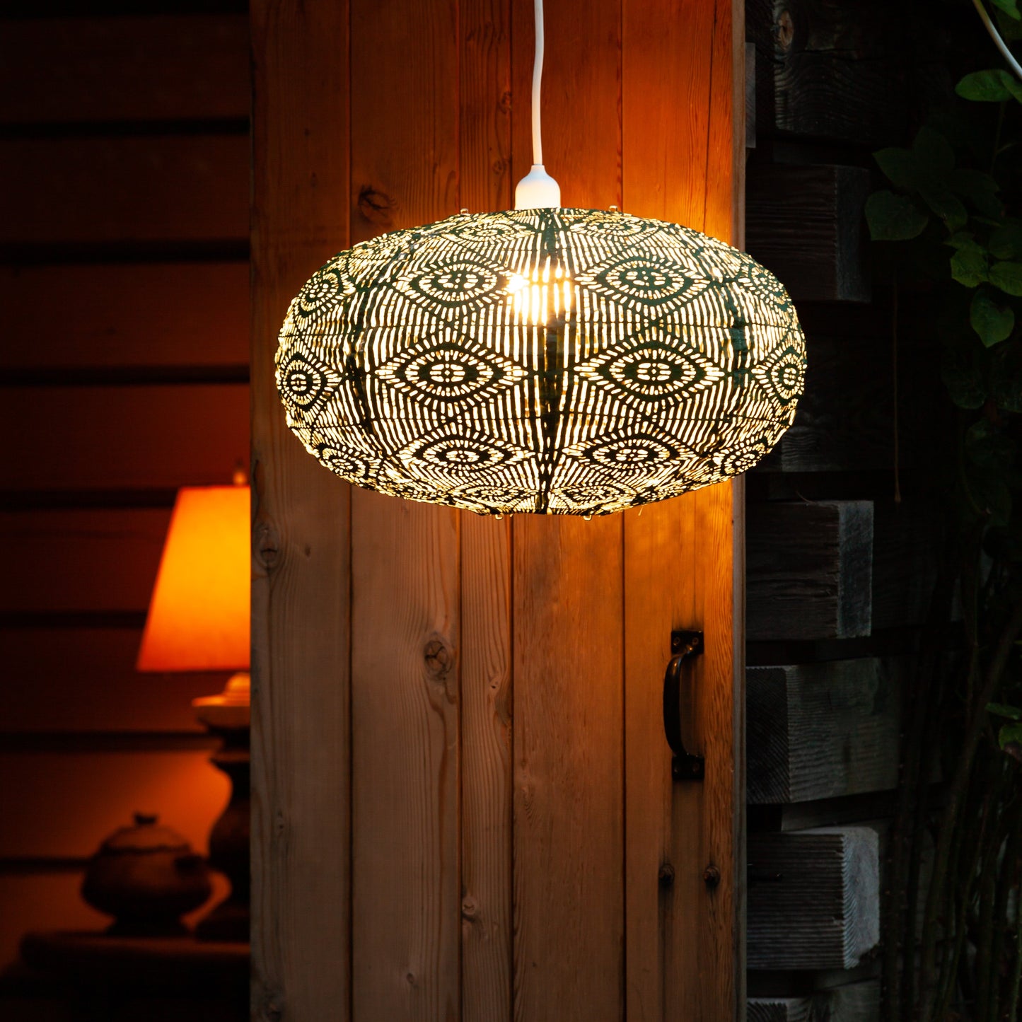 Soji Stella Nova Starbeam Evergeen - 20" Indoor / Outdoor Pendant Lamp (120V)