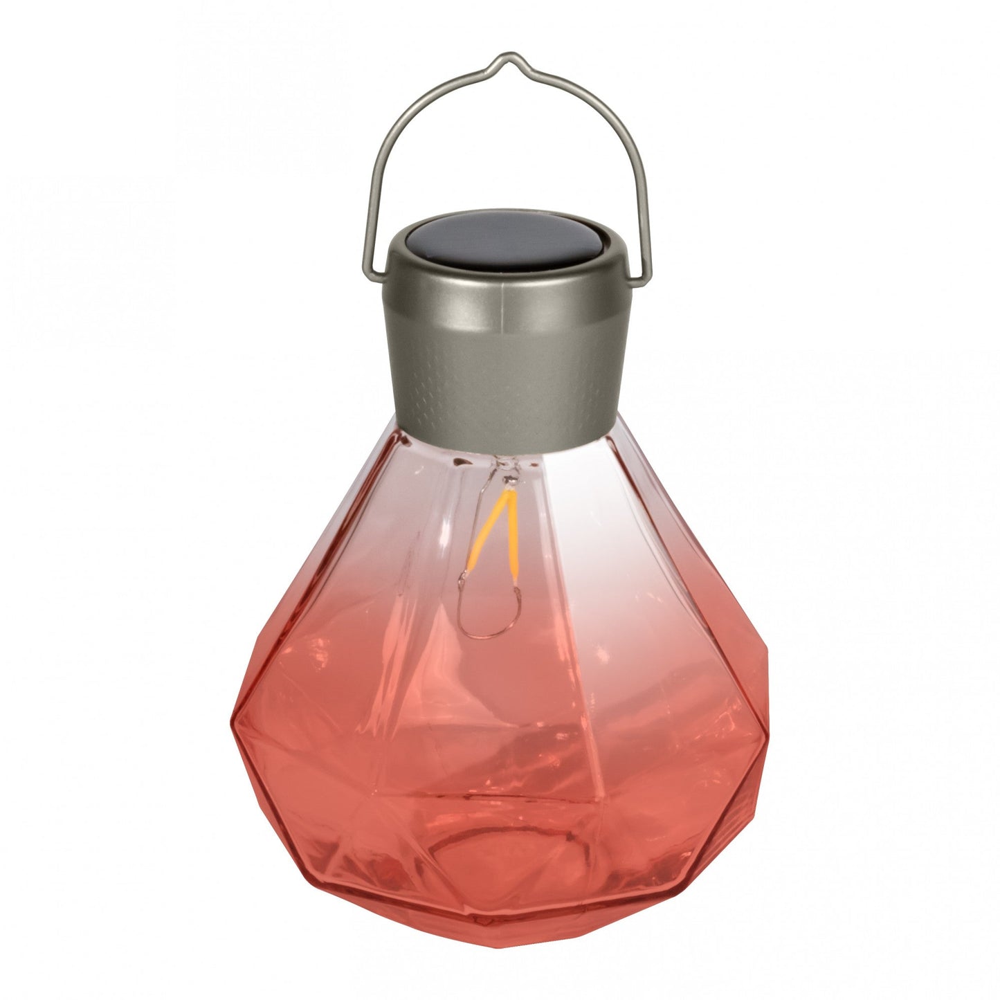 5.5" Gem Light Glass Solar Lanterns