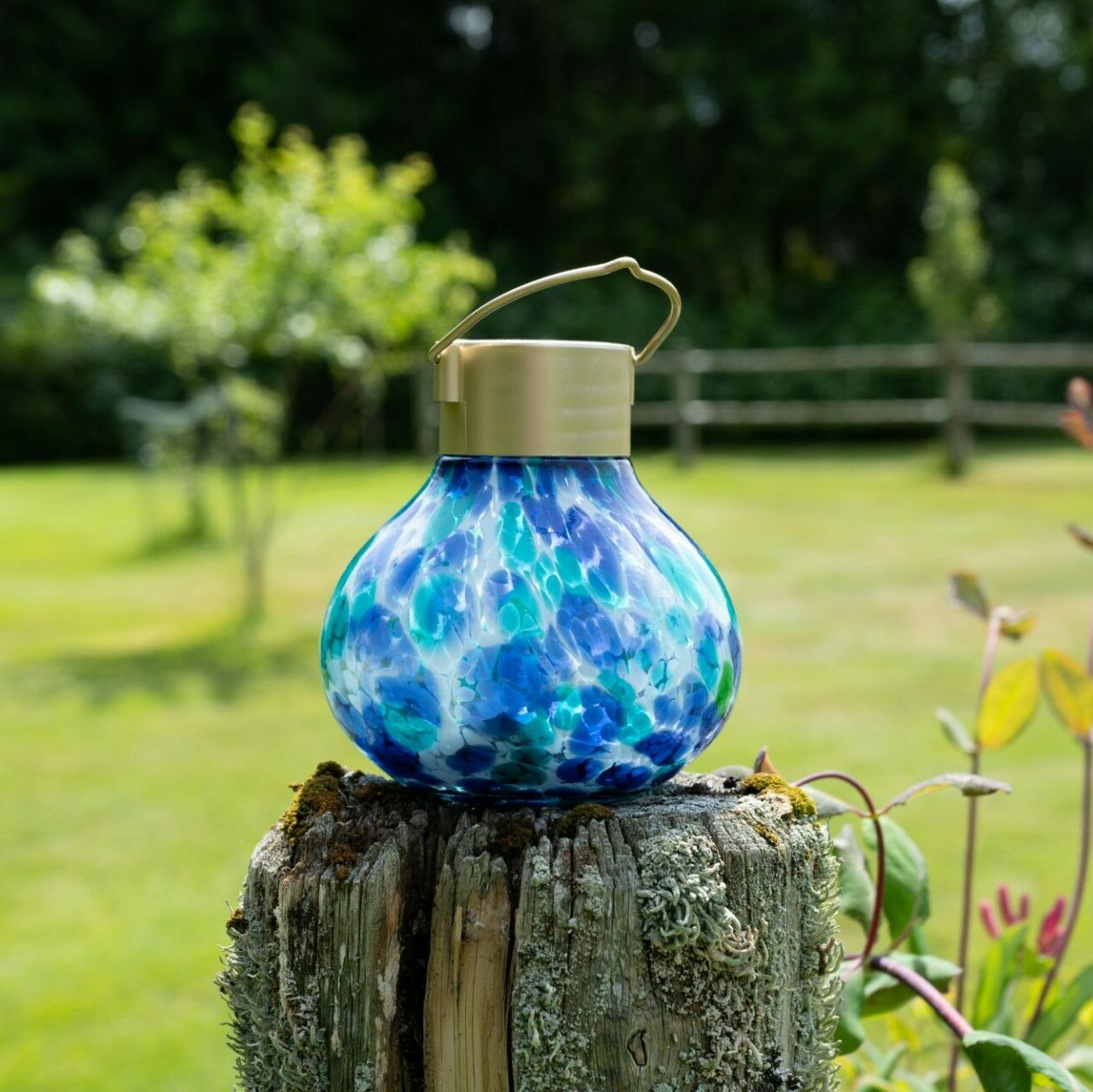 Solar Tea Lanterns 5" Handblown Glass