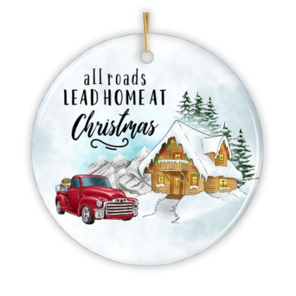 All Roads Lead Home at Christmas Ornament