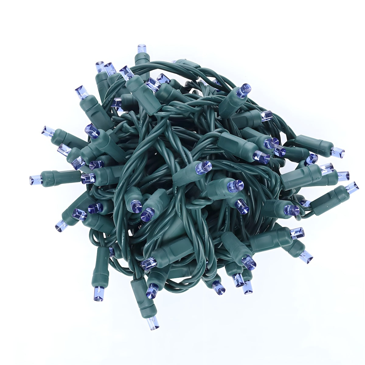 5mm Blue LED Christmas Lights, 35 Bulbs, 4" Spacing