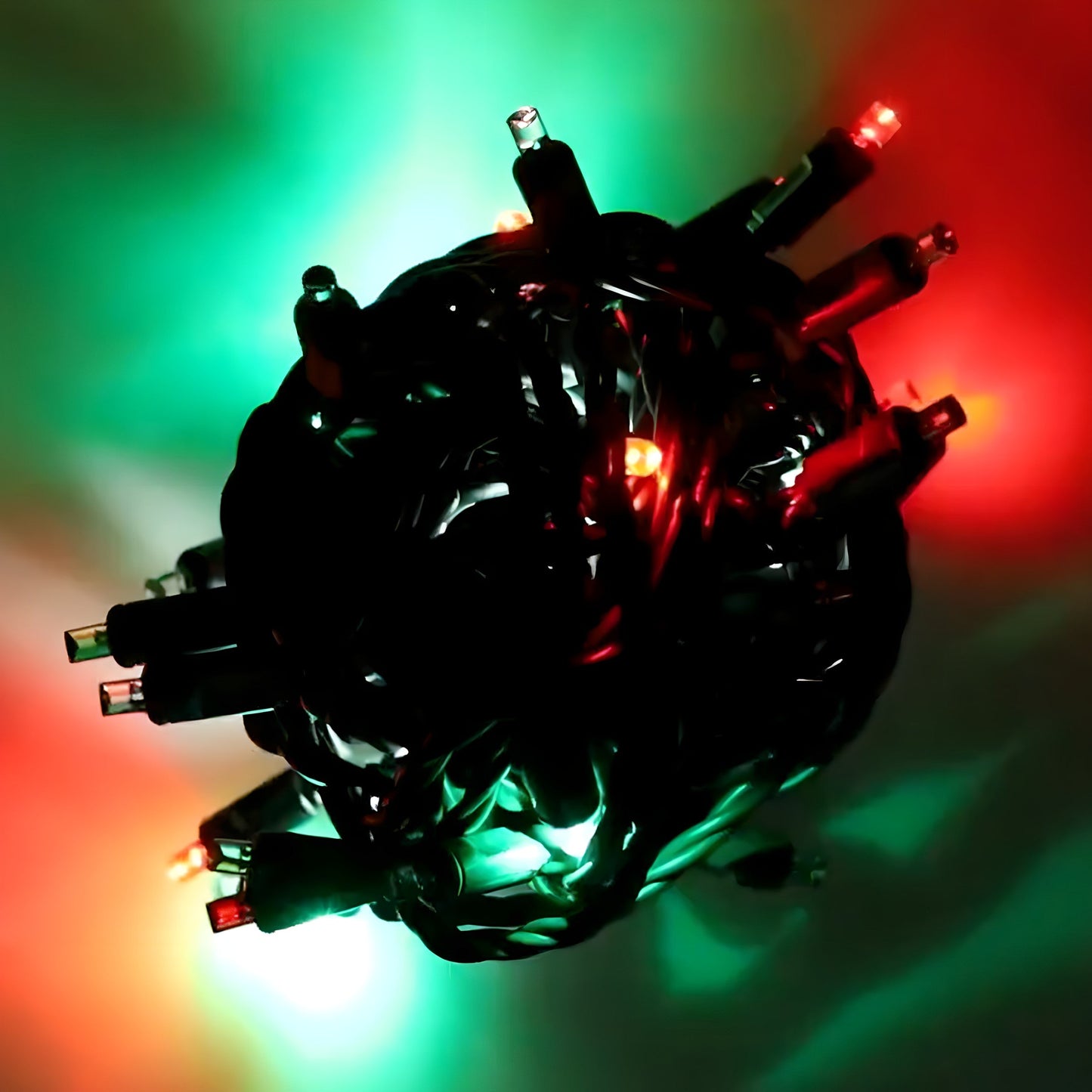 5mm LED Strobe Lights, SuperSpark, Red, Green, Cool White Strobe Light String, 50 Bulbs, 6" Spacing