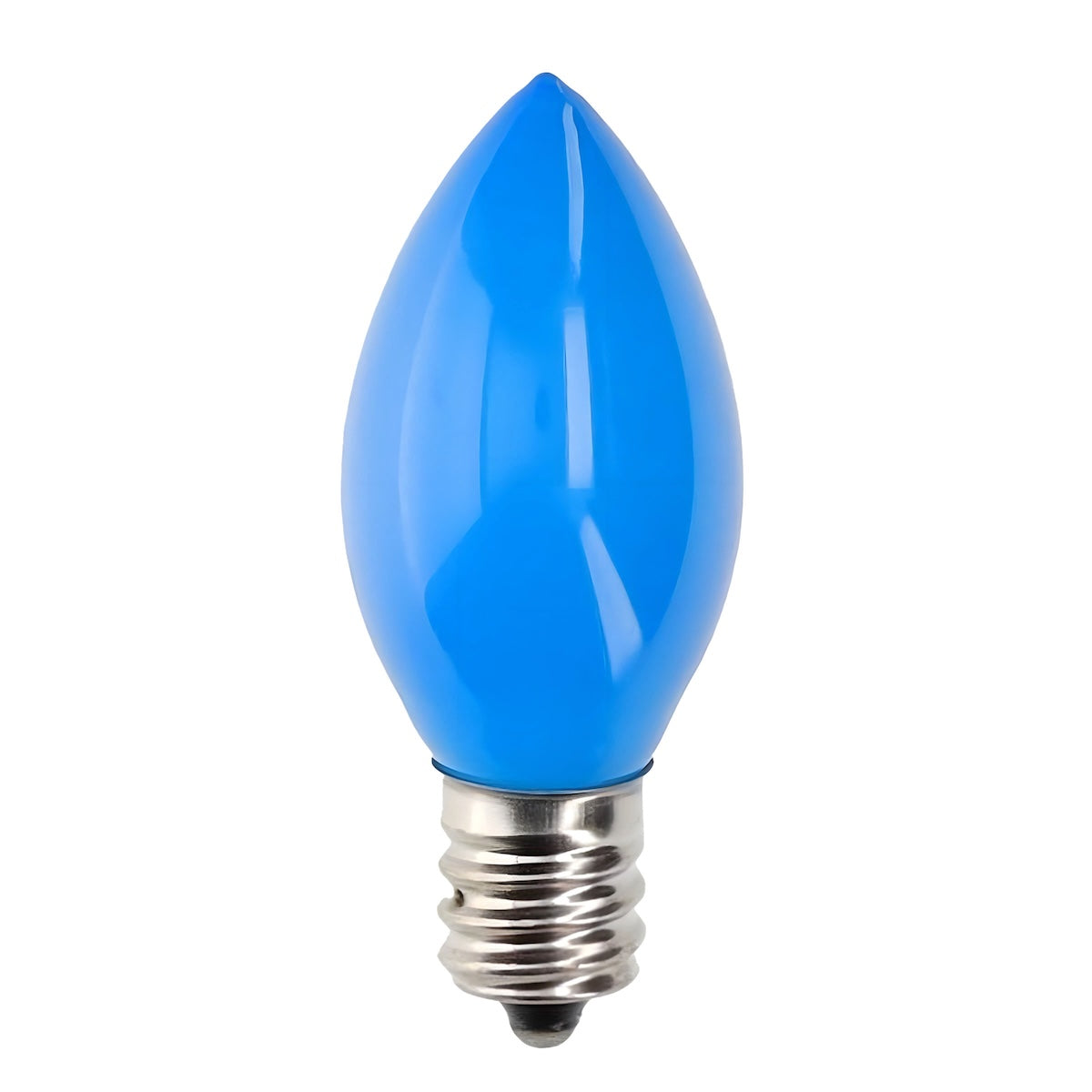 C7 Incandescent Christmas Light Bulbs, Blue, Opaque, Pack of 25 [CLOSEOUT]