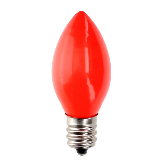 C7 Incandescent Christmas Light Bulbs, Orange, Opaque, Pack of 25 [CLOSEOUT]