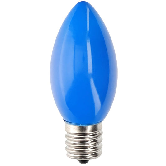 C9 Incandescent Christmas Light Bulbs, Blue, Opaque, Pack of 25 [CLOSEOUT]