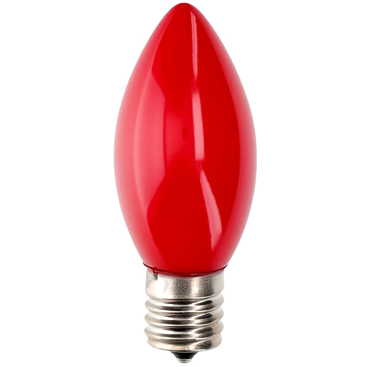 C9 Incandescent Christmas Light Bulbs, Red, Opaque, Pack of 25 [CLOSEOUT]