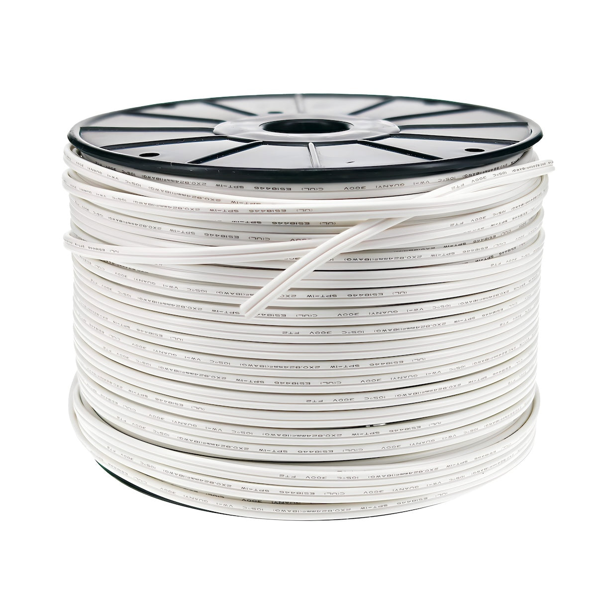 Wire, Zipcord 18 Gauge SPT1, 1000', White