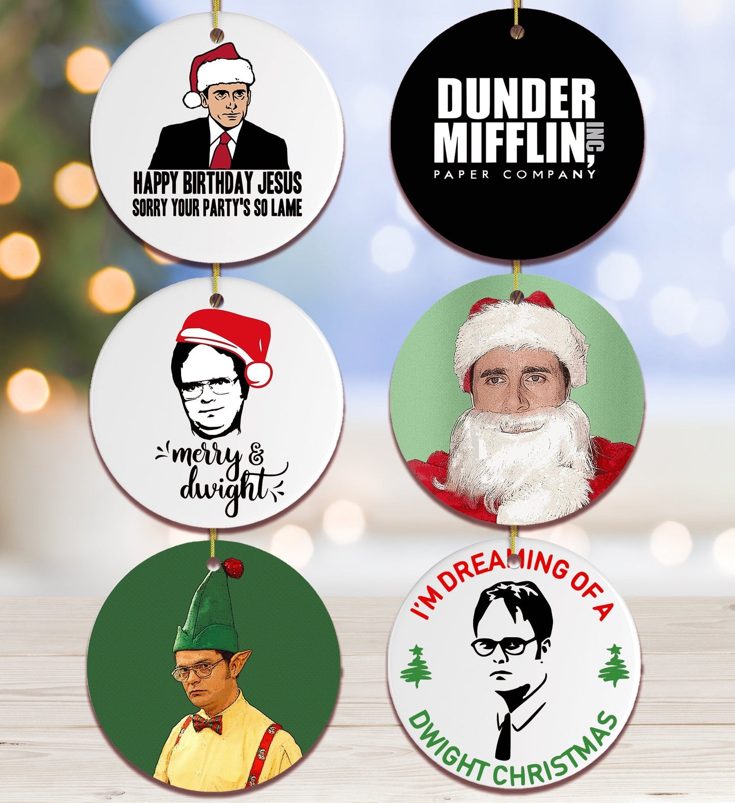 The Office Christmas Ornament Bundle