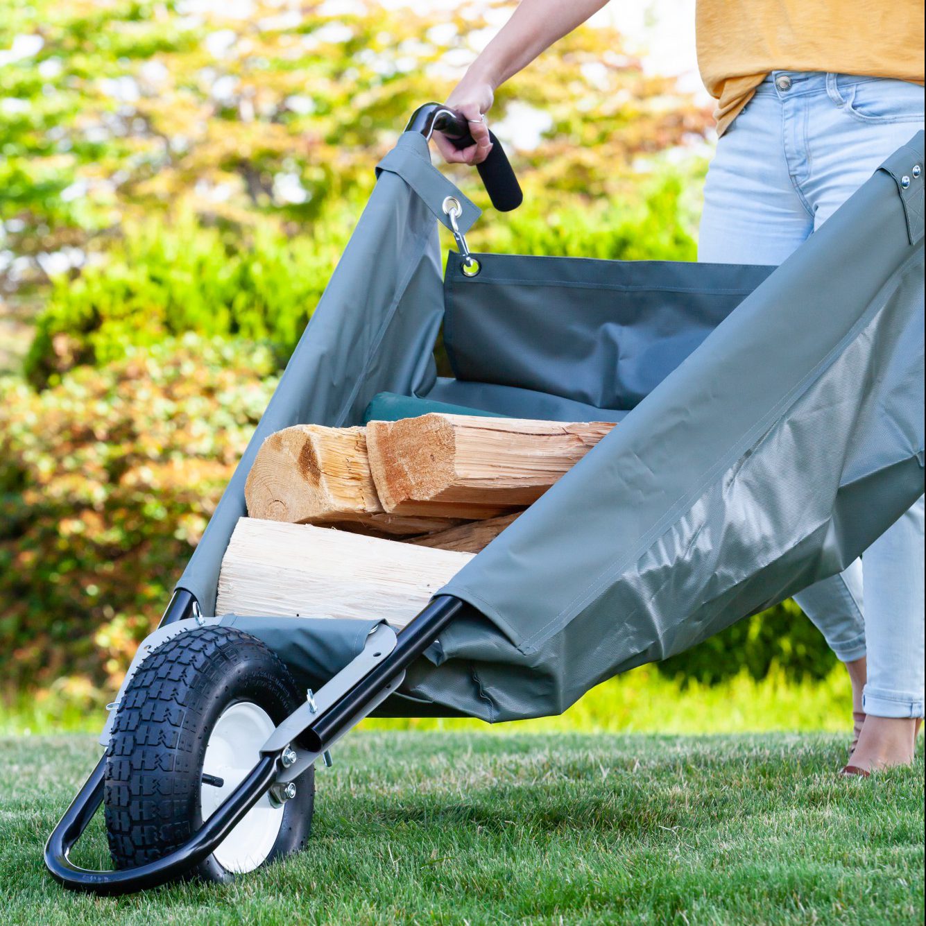 WheelEasy Foldable Garden Cart (Wheelbarrow)