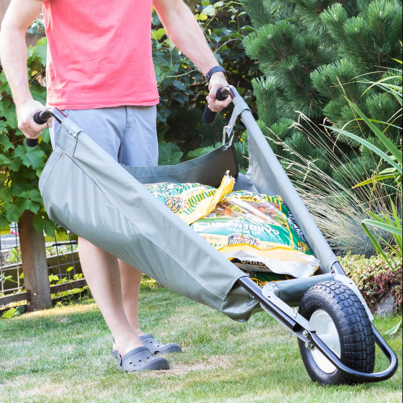 WheelEasy Foldable Garden Cart (Wheelbarrow)