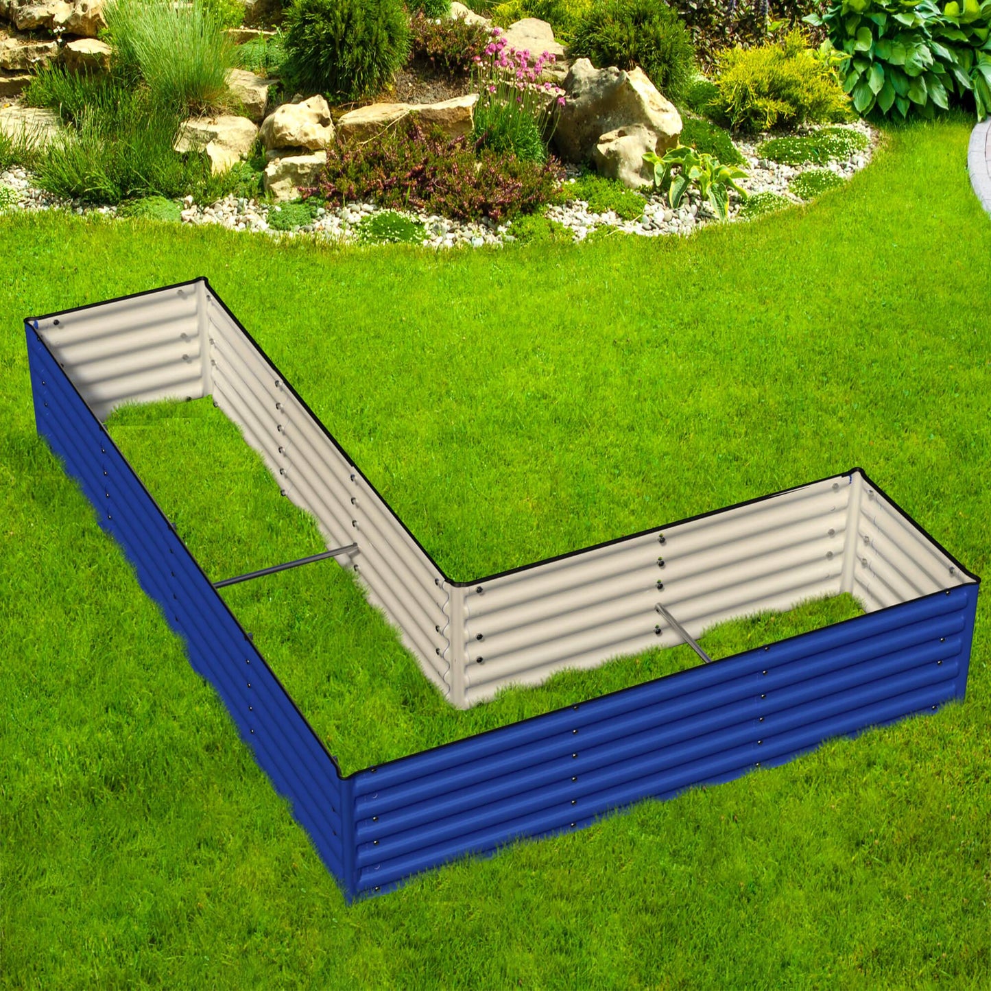 Olle Gardens 17" Tall "L" Shape Infinity Raised Garden Bed