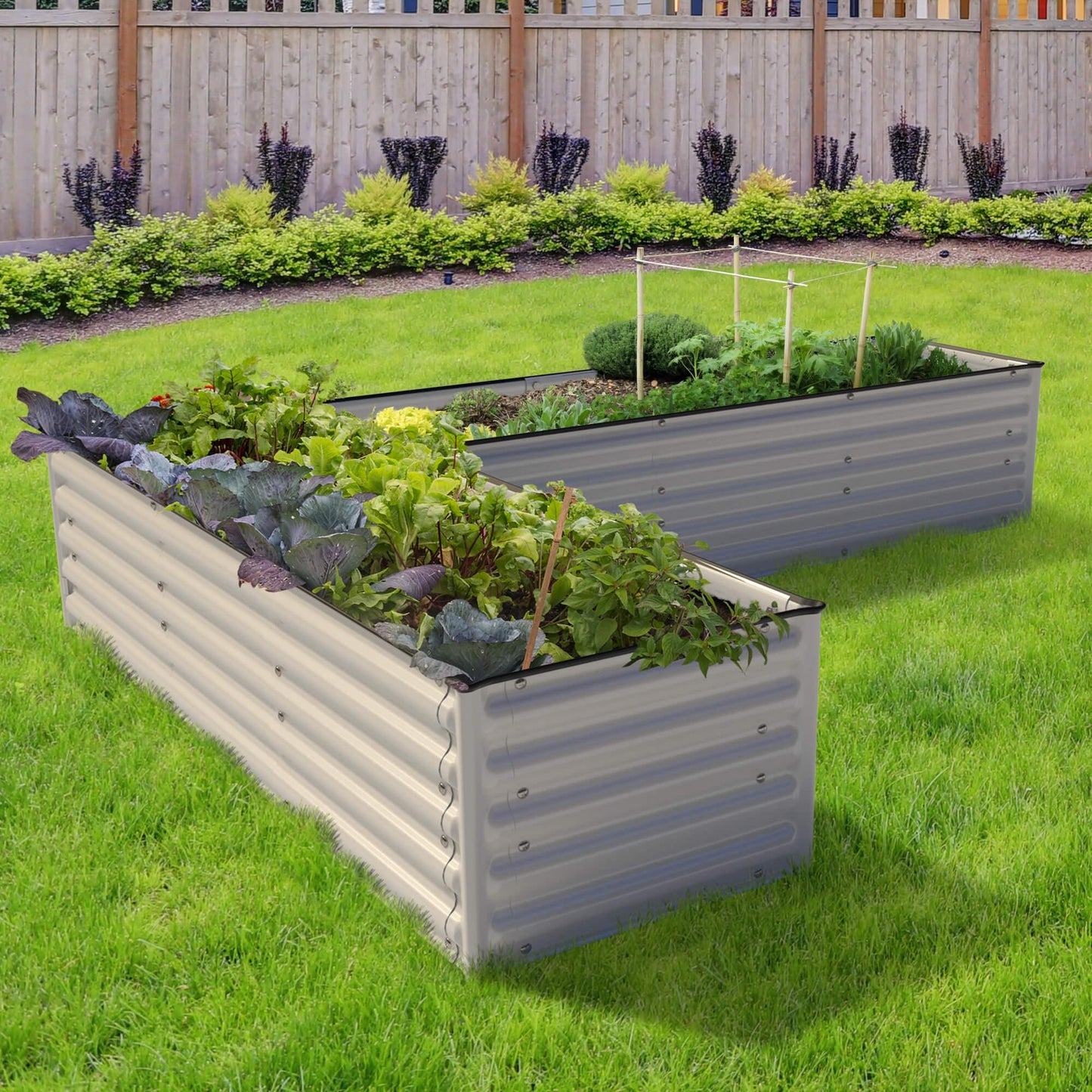 Olle Gardens 17" Tall "L" Shape Infinity Raised Garden Bed