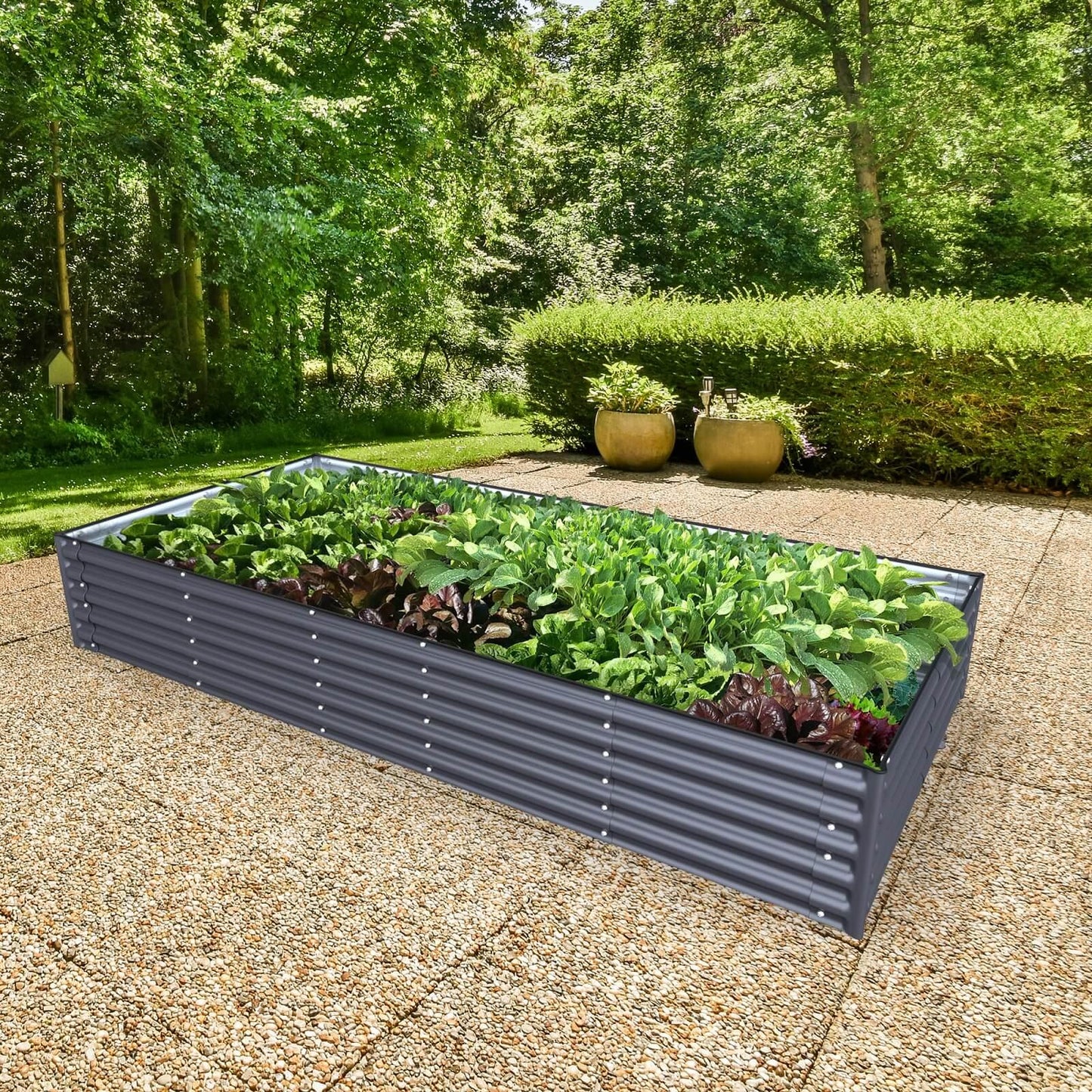 Olle Gardens 17" Tall Rectangle Infinity Raised Garden Bed