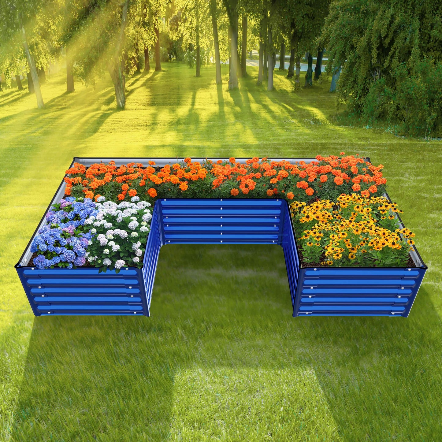 Olle Gardens 17" Tall "U" Shape Infinity Raised Garden Bed