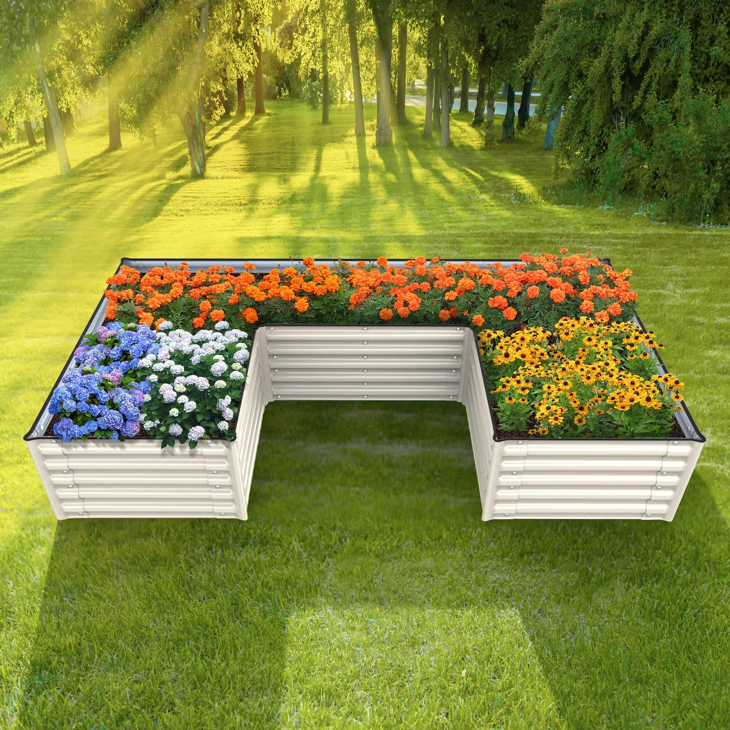 Olle Gardens 17" Tall "U" Shape Infinity Raised Garden Bed