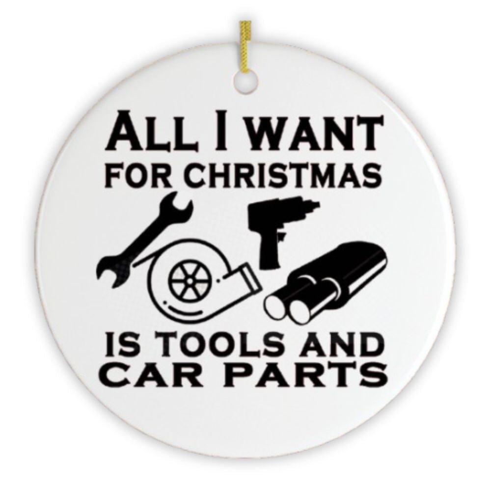 Mechanic Quote Christmas Ornament