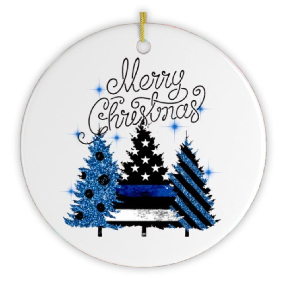 Merry Christmas Police Officer Ornament