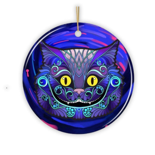 Cheshire Cat Christmas Ornament