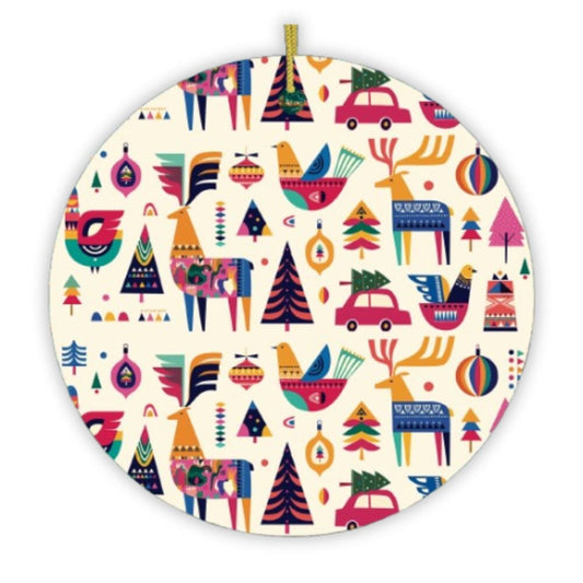 Scandinavian Folk Style Christmas Ornament