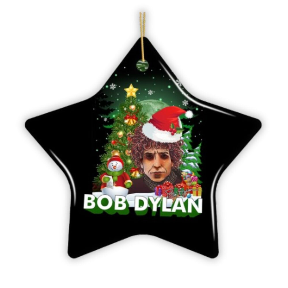 Bob Dylan Christmas Ornament