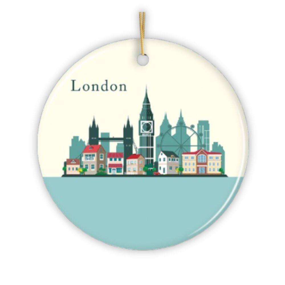 London Ornament, England Landmark Christmas Decoration