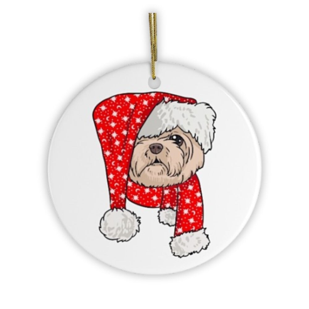 Shih Tzu Christmas Ornament