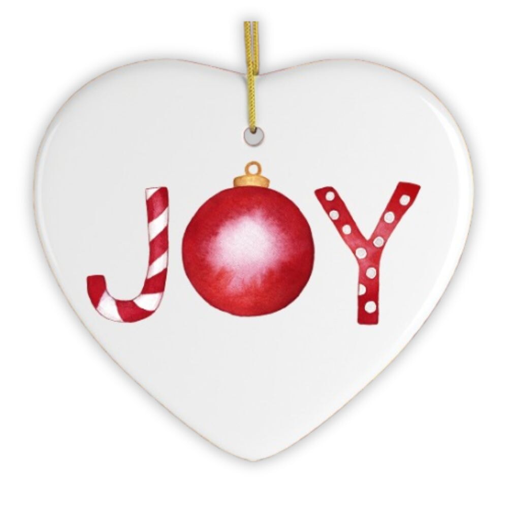 Joy Christmas Ornament