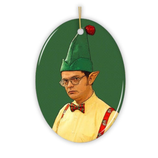 Dwight Schrute Elf Christmas Ornament, The Office