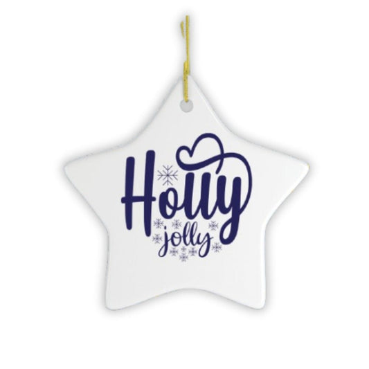 Holly Jolly Christmas Ornament